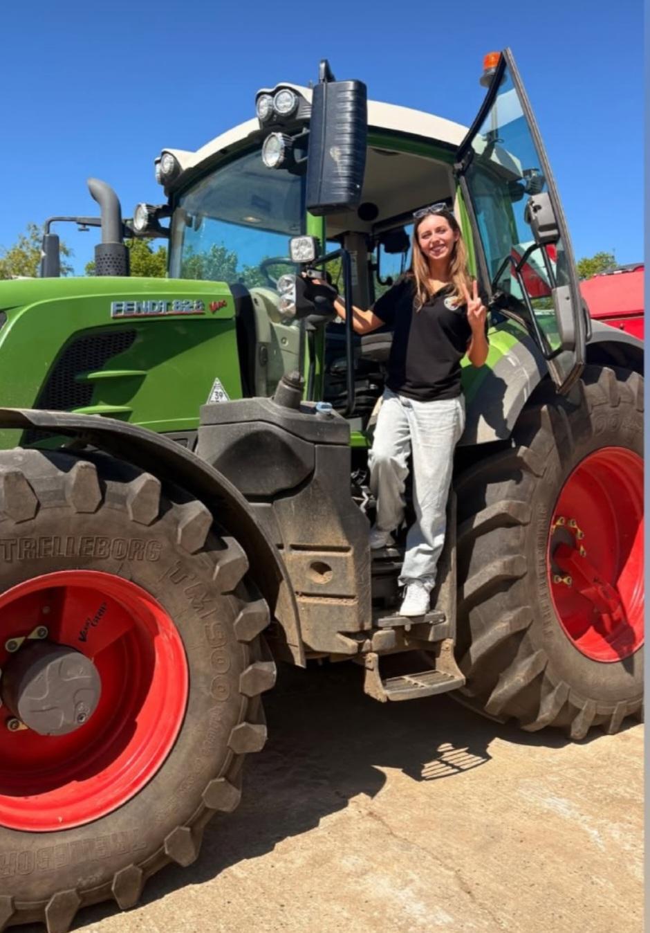 Rudy Goodens standing on a tracktor