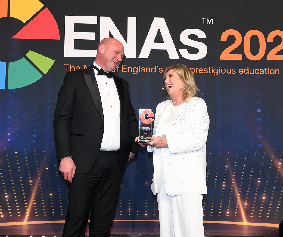 Anthony Gascoigne accepting ENA